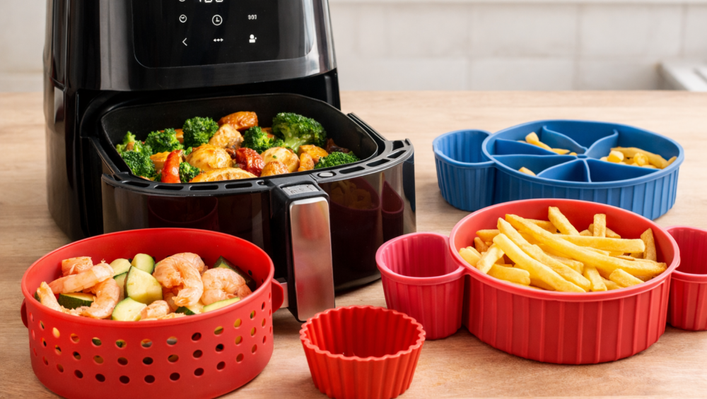 Accesorii esentiale pentru airfryer: cum gatesti mai usor si mai curat