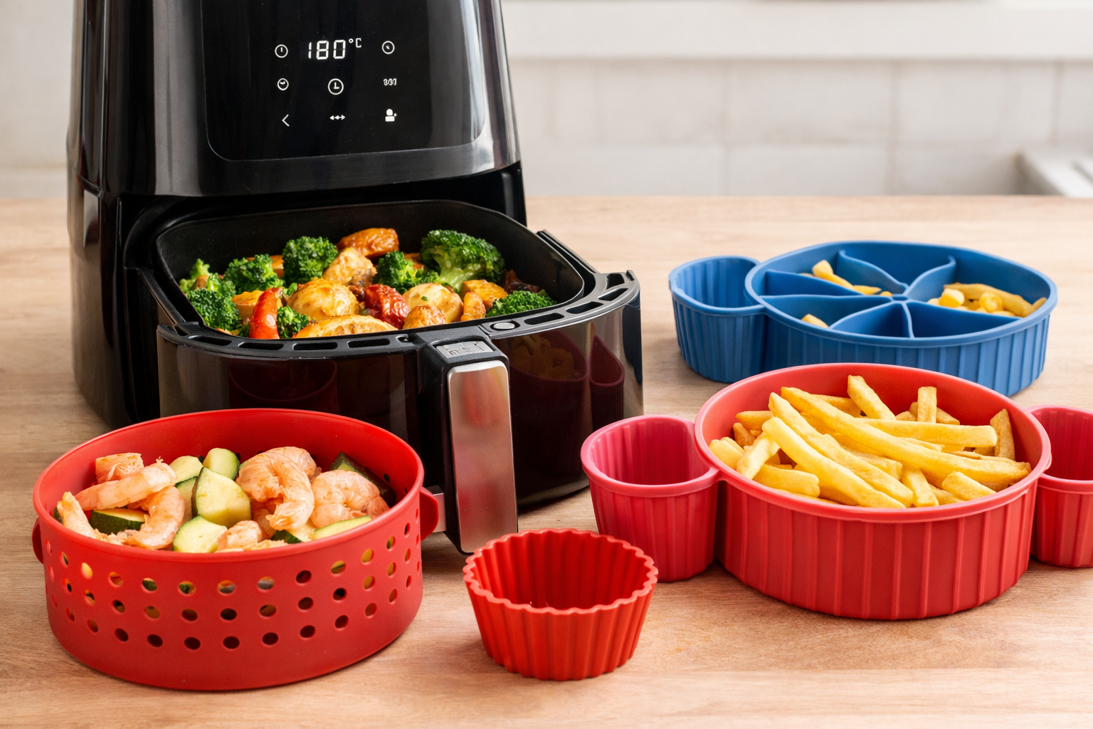 Accesorii esentiale pentru airfryer: cum gatesti mai usor si mai curat